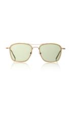 Matsuda Eyewear Titanium Square Aviator Sunglasses