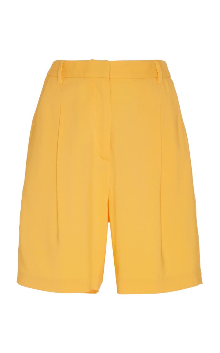 Moda Operandi Sally Lapointe High-waist Pleated Crepe Shorts Size: 2