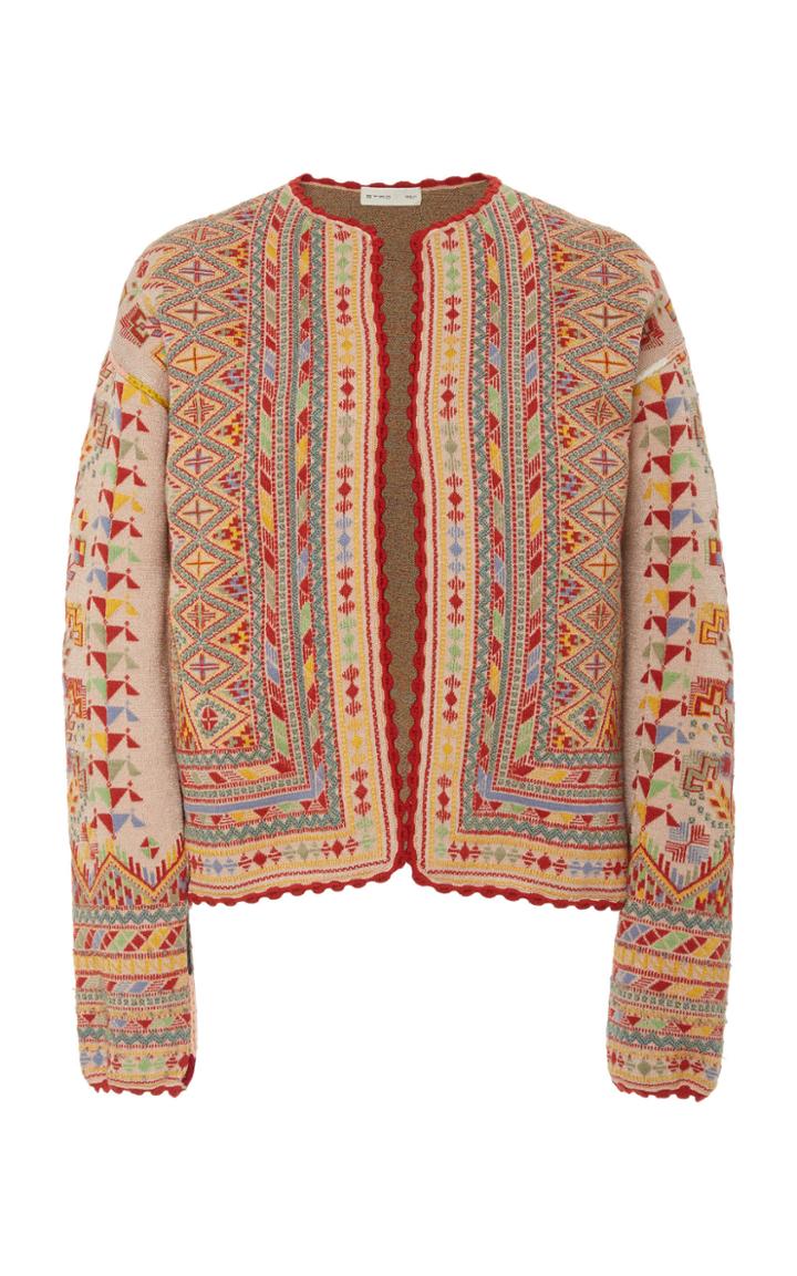 Etro Crochet-trimmed Woold-blend Sweater