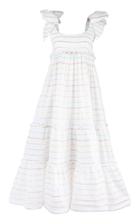 Moda Operandi Leal Daccarett Thistle Striped Cotton-blend Dress