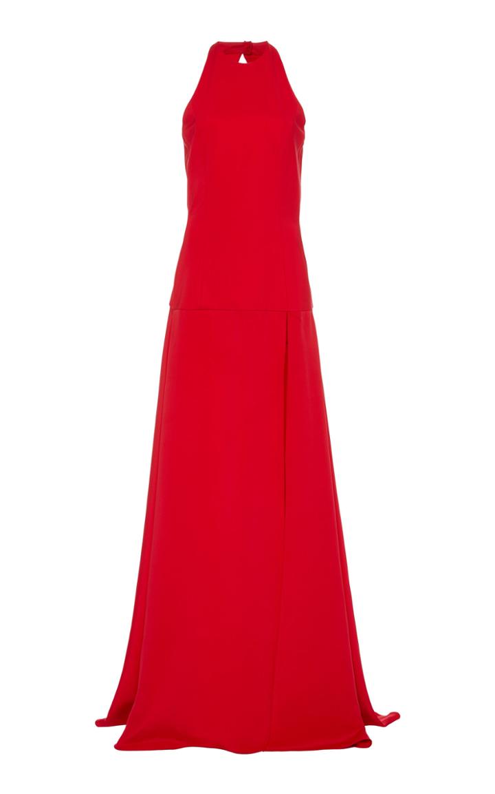 Cushnie Open-back Crepe Gown