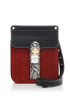Proenza Schouler Ps11 Embossed Corduroy And Suede Box Bag