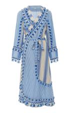 Dodo Bar Or Tasseled Cotton-gauze Wrap Dress