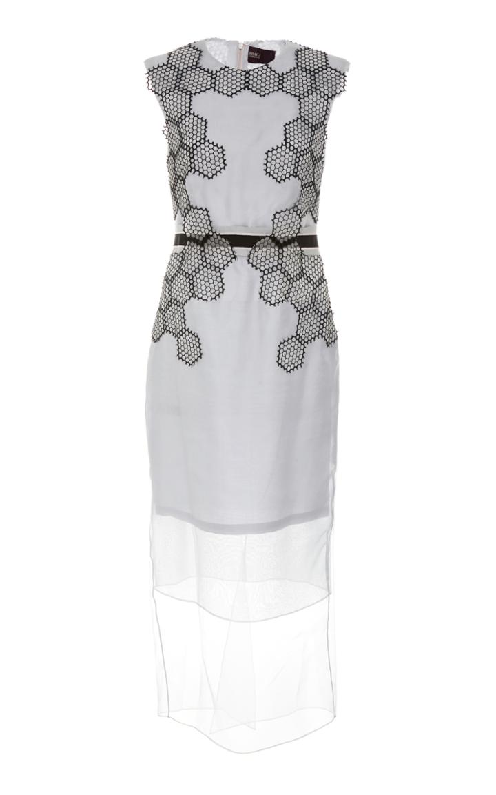 Bibhu Mohapatra Organza Hexagon Midi Dress