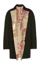 Haider Ackermann Printed Two-tone Wool Coat