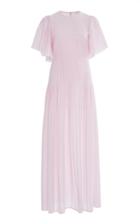 Gabriela Hearst Ravenna Cashmere Gauze Pliss Dress