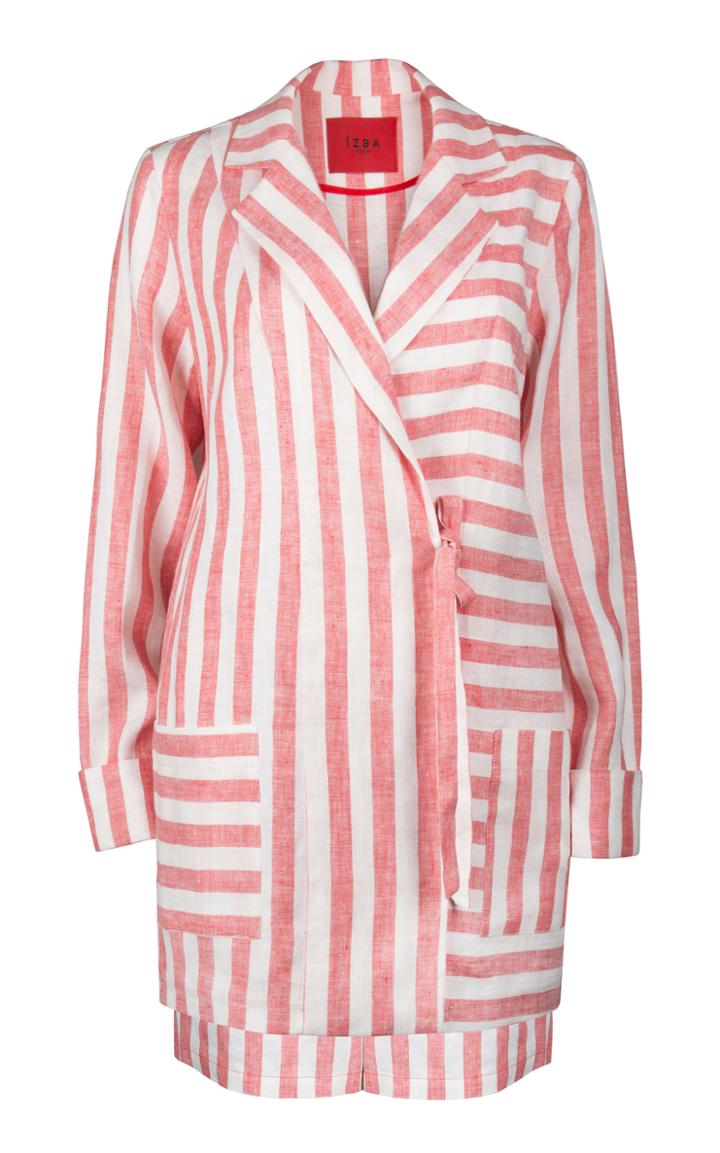 Izba Rouge Linen Shorts Suit