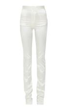 Moda Operandi Mach & Mach Ivory Satin Pants