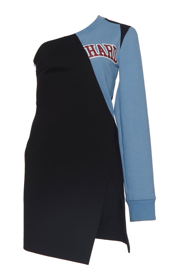 Off-white C/o Virgil Abloh One Shoulder Knit Dress