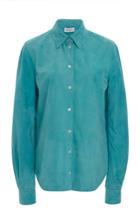 Salvatore Ferragamo Suede Button-down Shirt