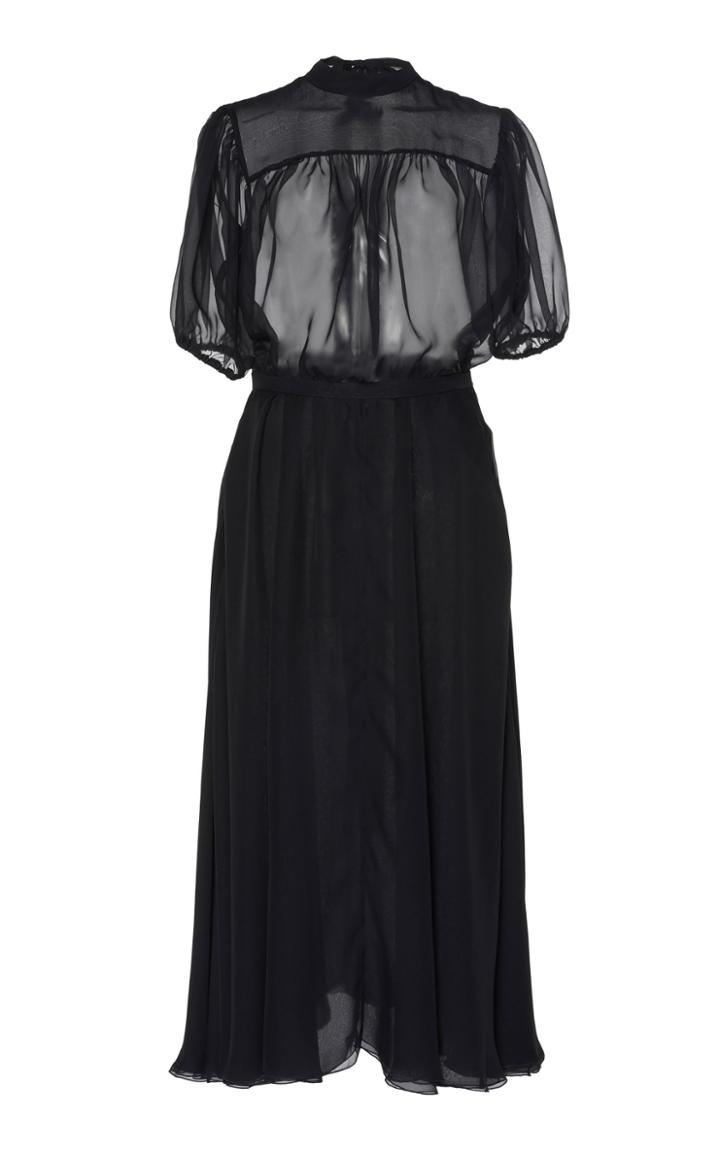 Rochas Oylanlusso Silk-chiffon Dress