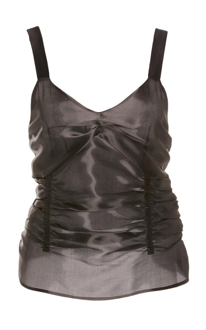 Yeon M'o Exclusive: Adelaide Ruched V Neck Top