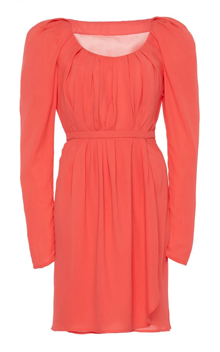 Giambattista Valli Gathered Silk-georgette Mini Dress