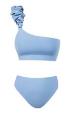 Moda Operandi Maygel Coronel Karla One Shoulder Ruffled Bikini