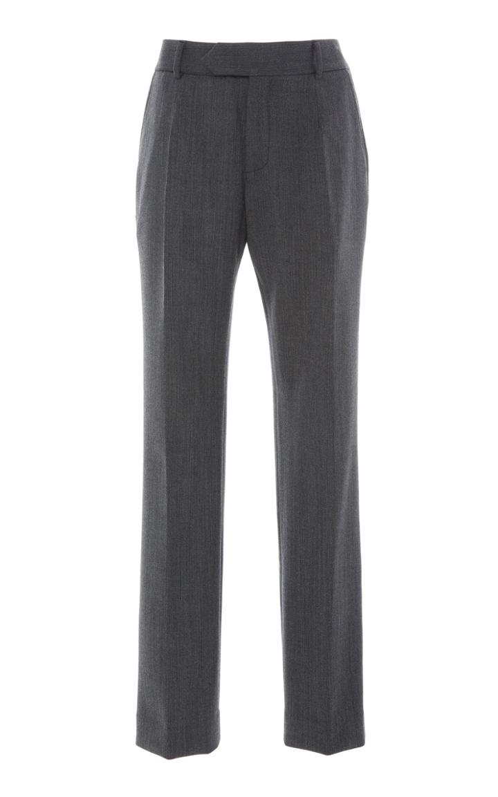 Matthew Adams Dolan Straight-leg Herringbone Stretch-twill Trouser