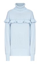 Flow The Label Ruffled Trim Turtleneck Sweater