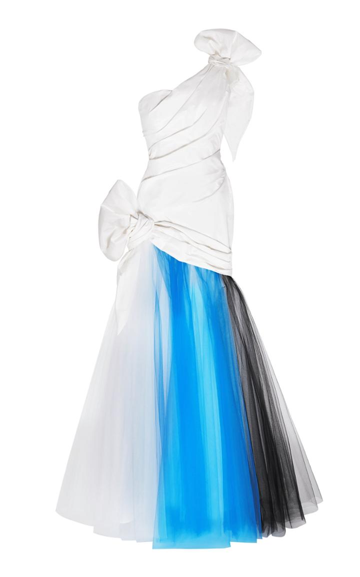 Moda Operandi Rodarte Silk And Tri-toned Tulle Gown Size: 0