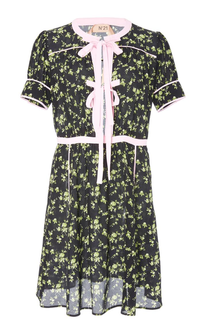N 21 N&deg;21 Annita Printed Tie Detail Dress