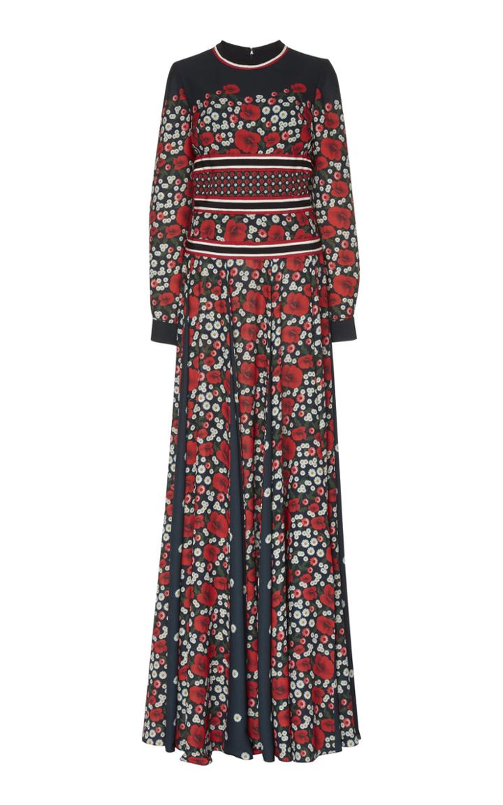 Elie Saab Mixed Floral Dress