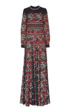 Elie Saab Mixed Floral Dress
