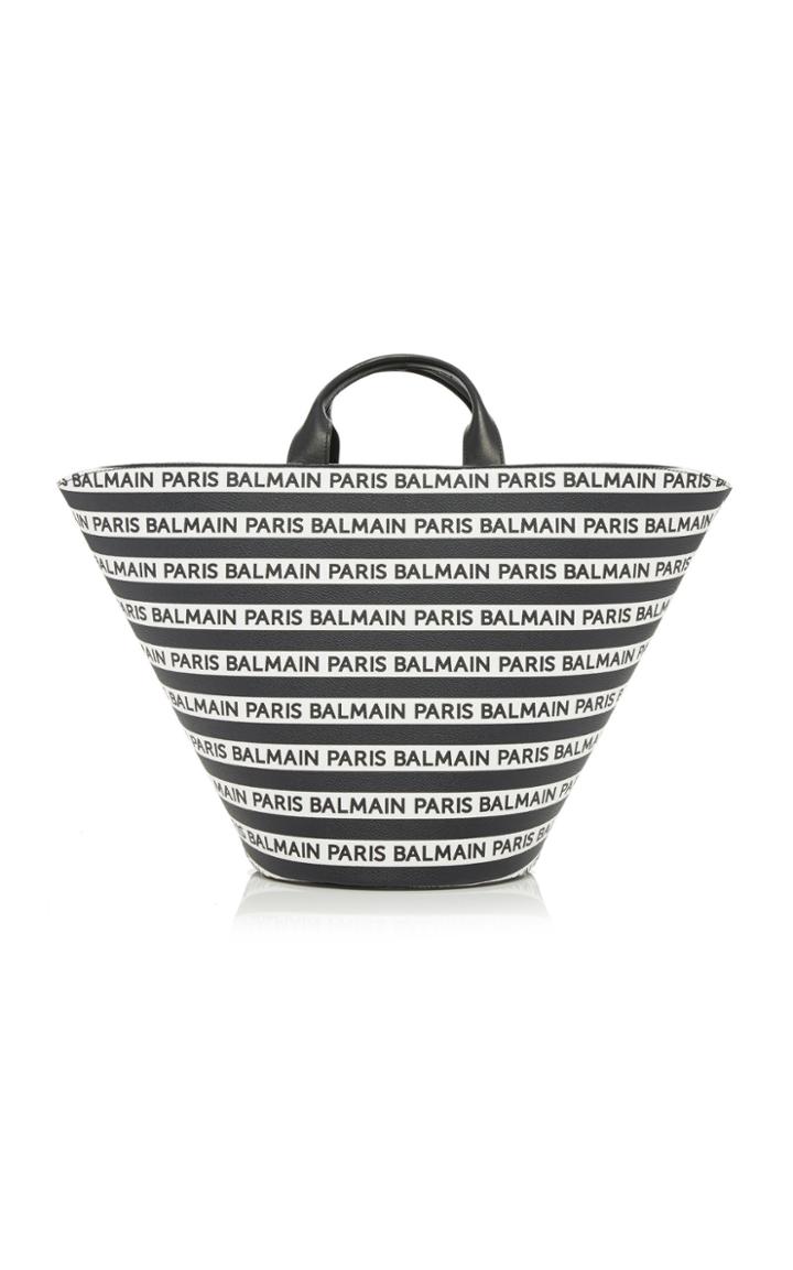 Balmain Logo Panier Plage Bag