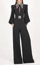 Moda Operandi Andrew Gn Embellished Crepe Jumpsuit
