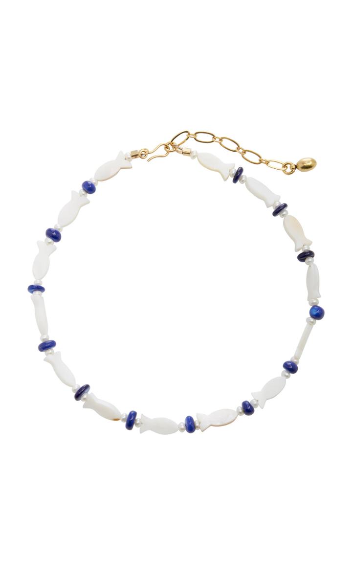 Brinker & Eliza One Fish Two Fish Mother-of-pearl Necklace