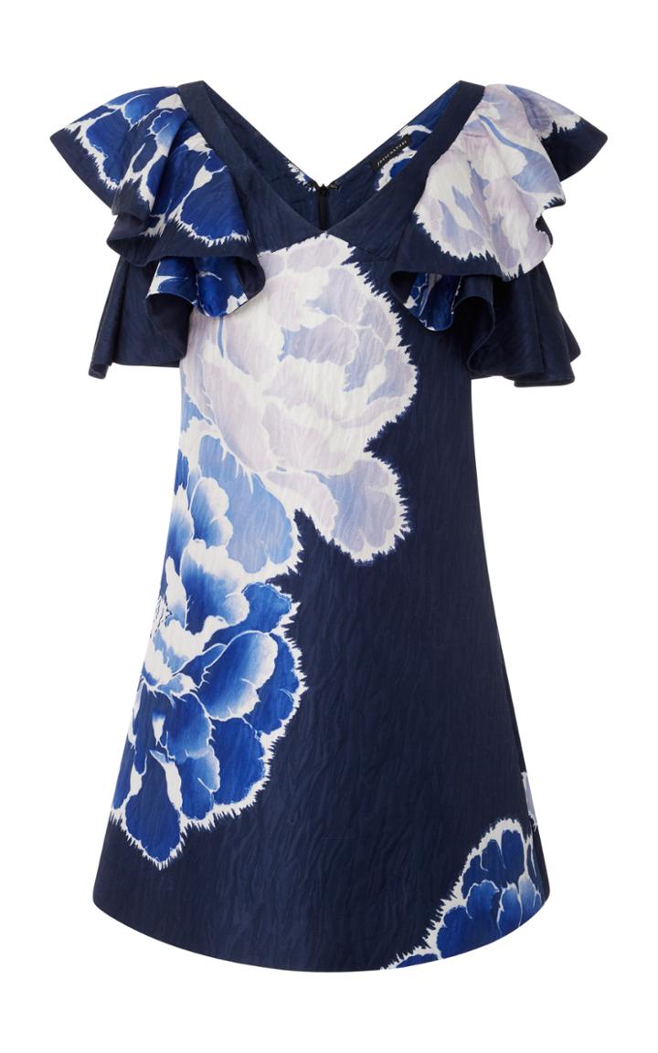 Josie Natori Off The Shoulder Floral Dress