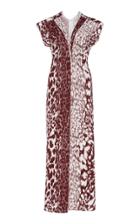 Victoria Beckham Leopard-print Crepe Midi Dress