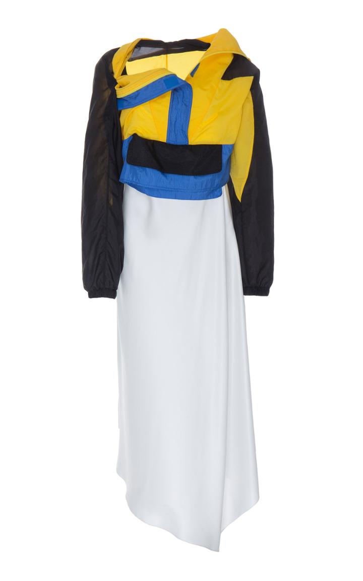 Maison Margiela Silk Blend Coat Dress