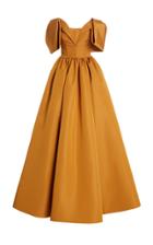 Moda Operandi Christian Siriano Off-the-shoulder Shirred Waist Gown