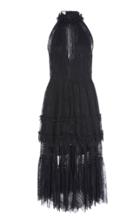 Alexis Magdalina Tiered Halterneck Lace Midi Dress Size: Xs