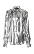 Helmut Lang Metallic Velvet Top