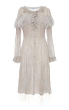 Blumarine Embroidered Silk Dress