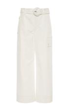 Proenza Schouler White Label Cotton Belted Cargo Pants