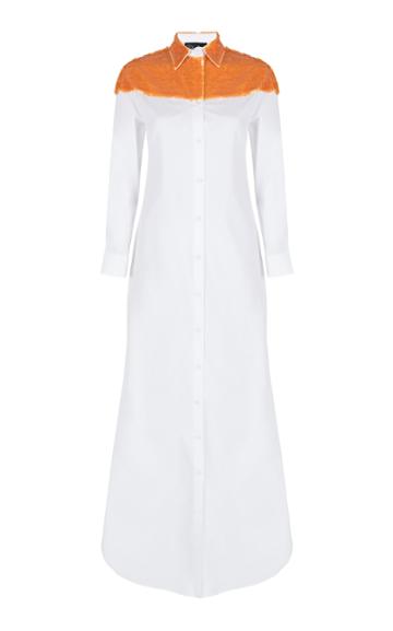 Dima Ayad Button Front Maxi Shirt Dress