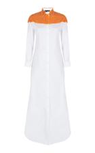 Dima Ayad Button Front Maxi Shirt Dress