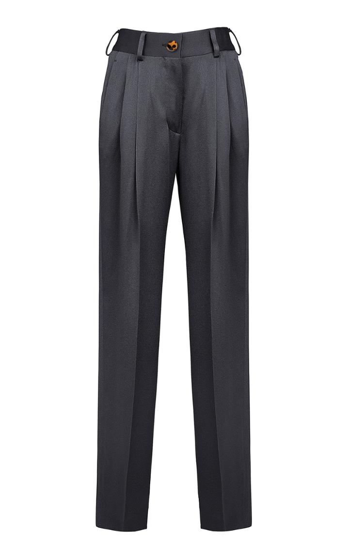 Moda Operandi Blaz Milano Starlight Banker Satin Slim Trousers