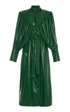Aleksandre Akhalkatsishvili Vinyl Puff Shoulder Trench Coat