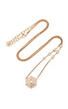Jacquie Aiche Double Halo Hexagon Necklace
