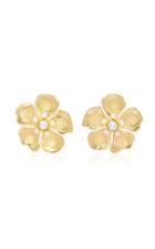 Josie Natori Floral Mother Of Pearl Earrings