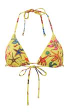 Moda Operandi Versace Printed Triangle Bikini Top