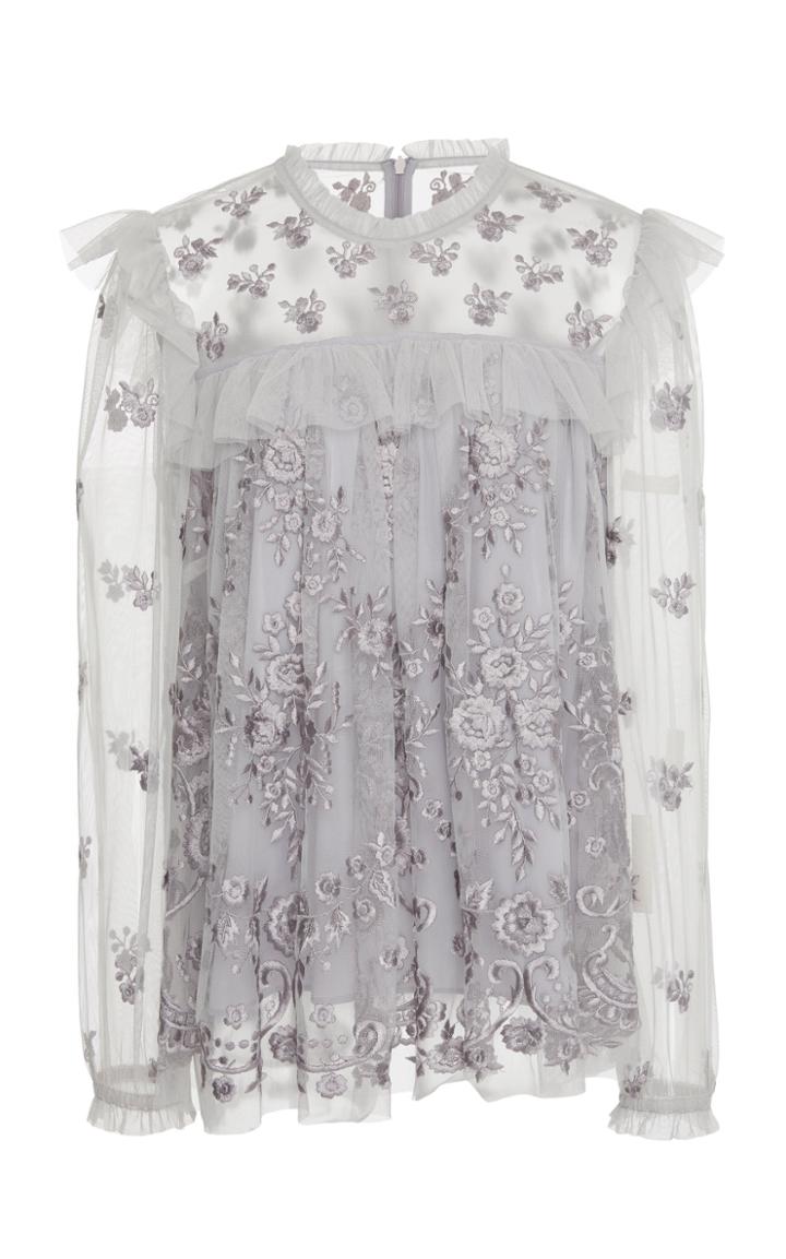 Needle & Thread Lace Illusion Blouse