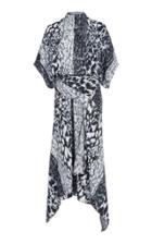 Victoria Beckham Leopard-print Silk-crepe Midi Dress