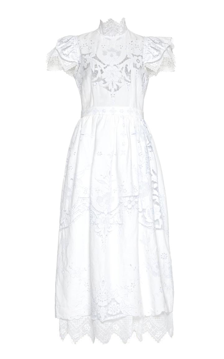 Nevenka Point Of Pride Lace-embroidered Cotton Dress