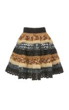 Moda Operandi Dolce & Gabbana Striped Crochet Skirt Size: 38