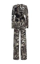 Naeem Khan Leopard Print Jumpsuit