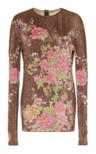 Richard Quinn Floral Glass-beaded Top