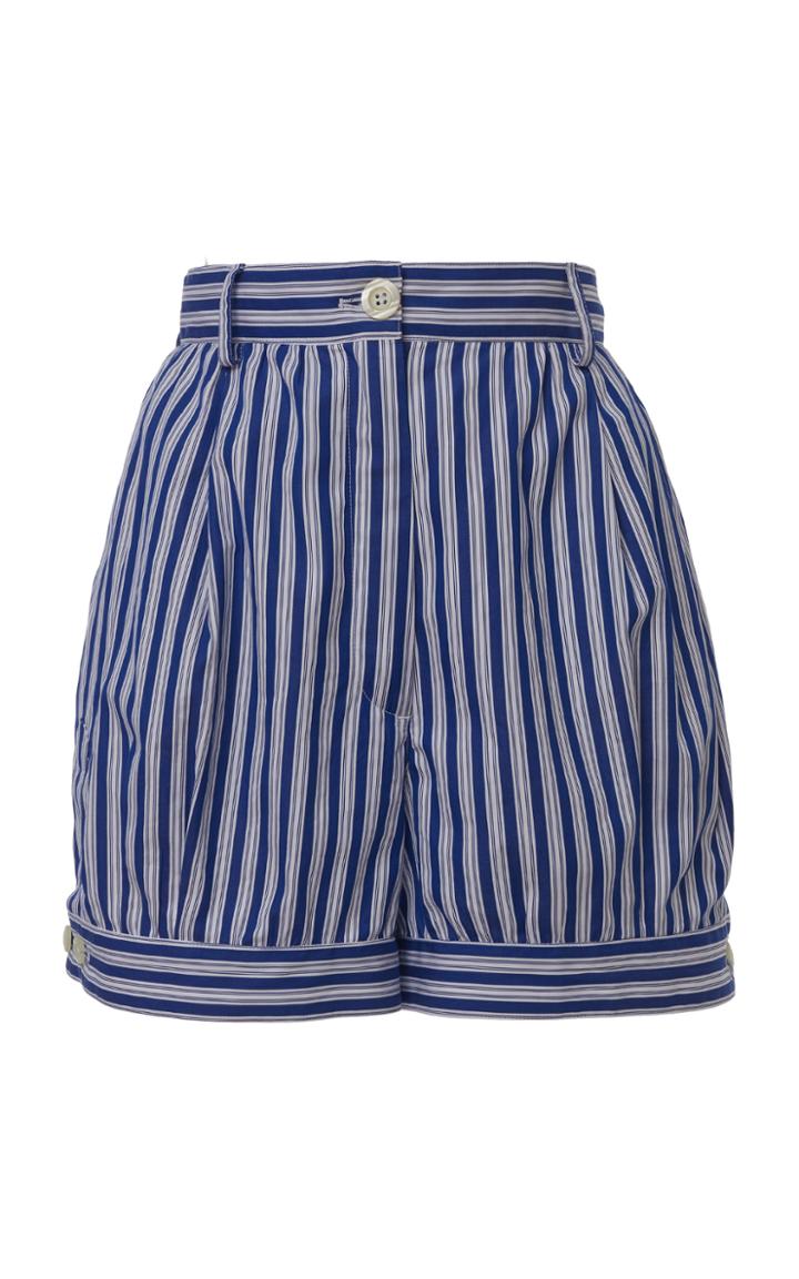 Prada Striped Cotton Shorts