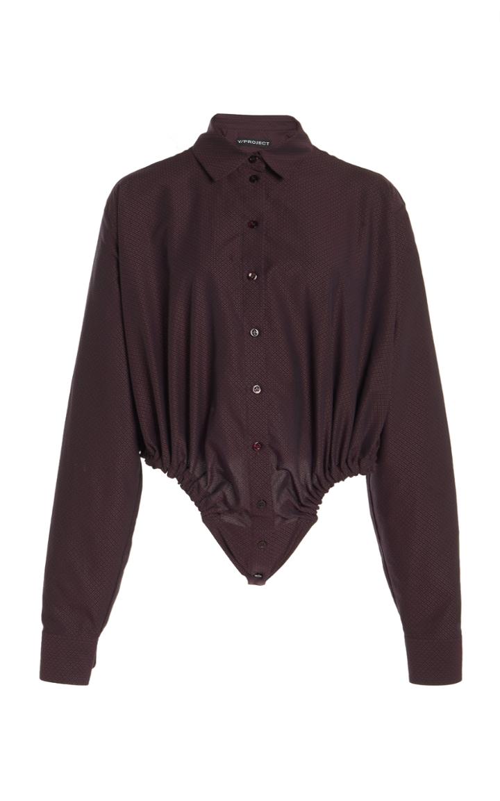 Moda Operandi Y/project Ruched Button Front Body Shirt